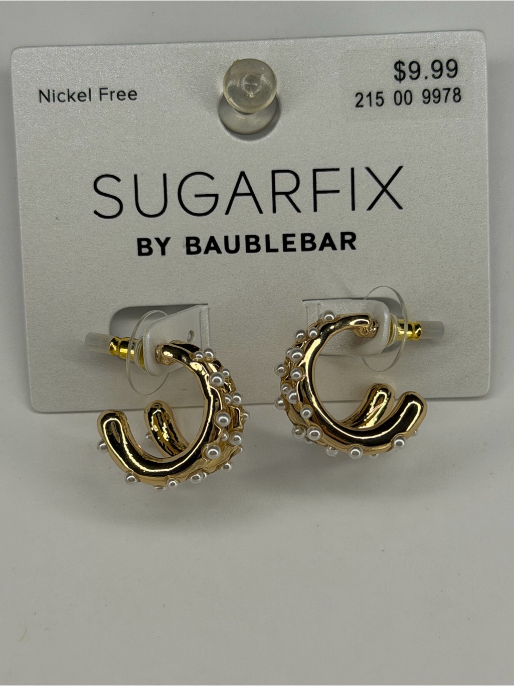 Sugarfix By Baublebar Gold Pearl-Accent Hoop Earrings Reseller Lot Of 22